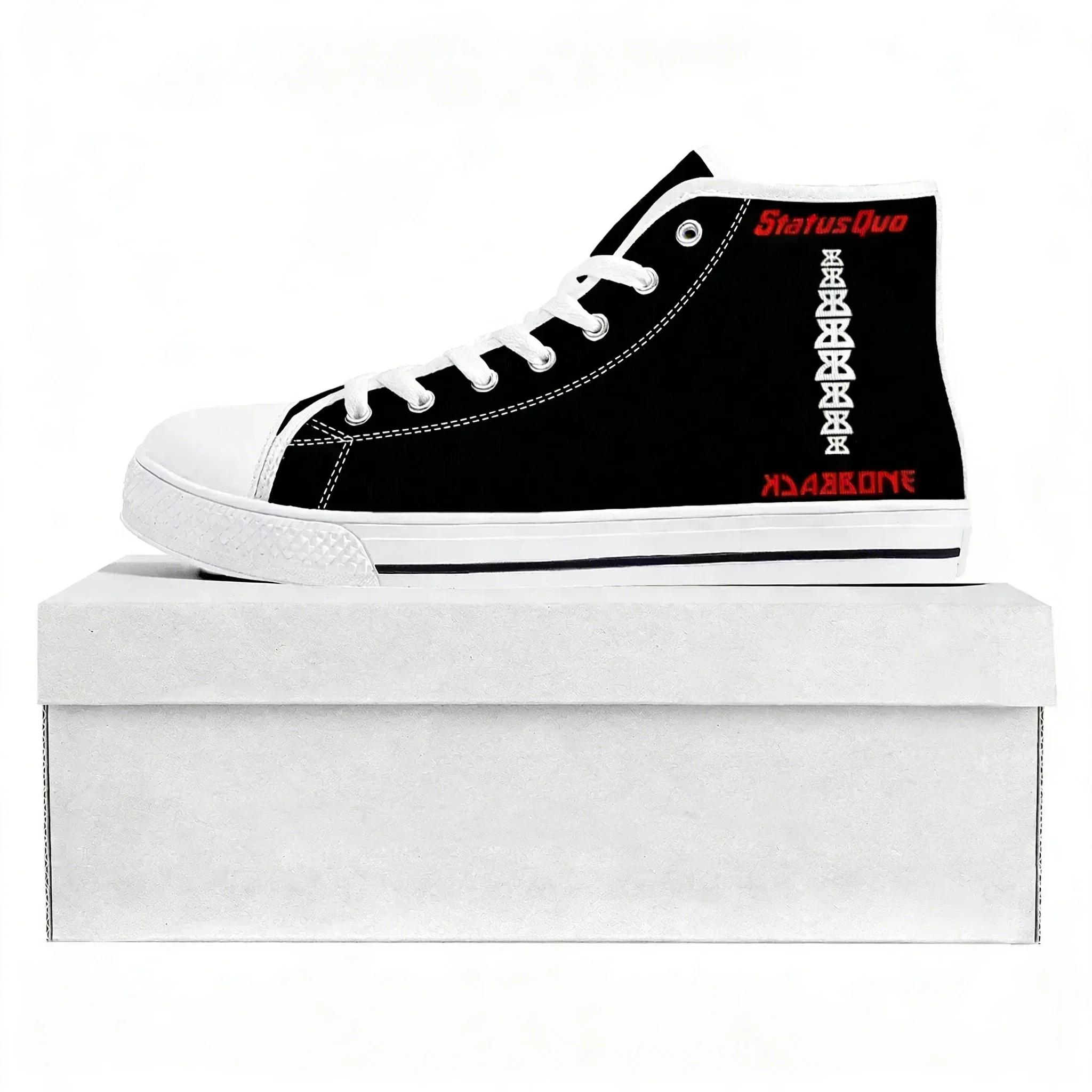 Women'S Fashion Business Casual - Status Quo Rock Band Fashion High-Top-Sneaker