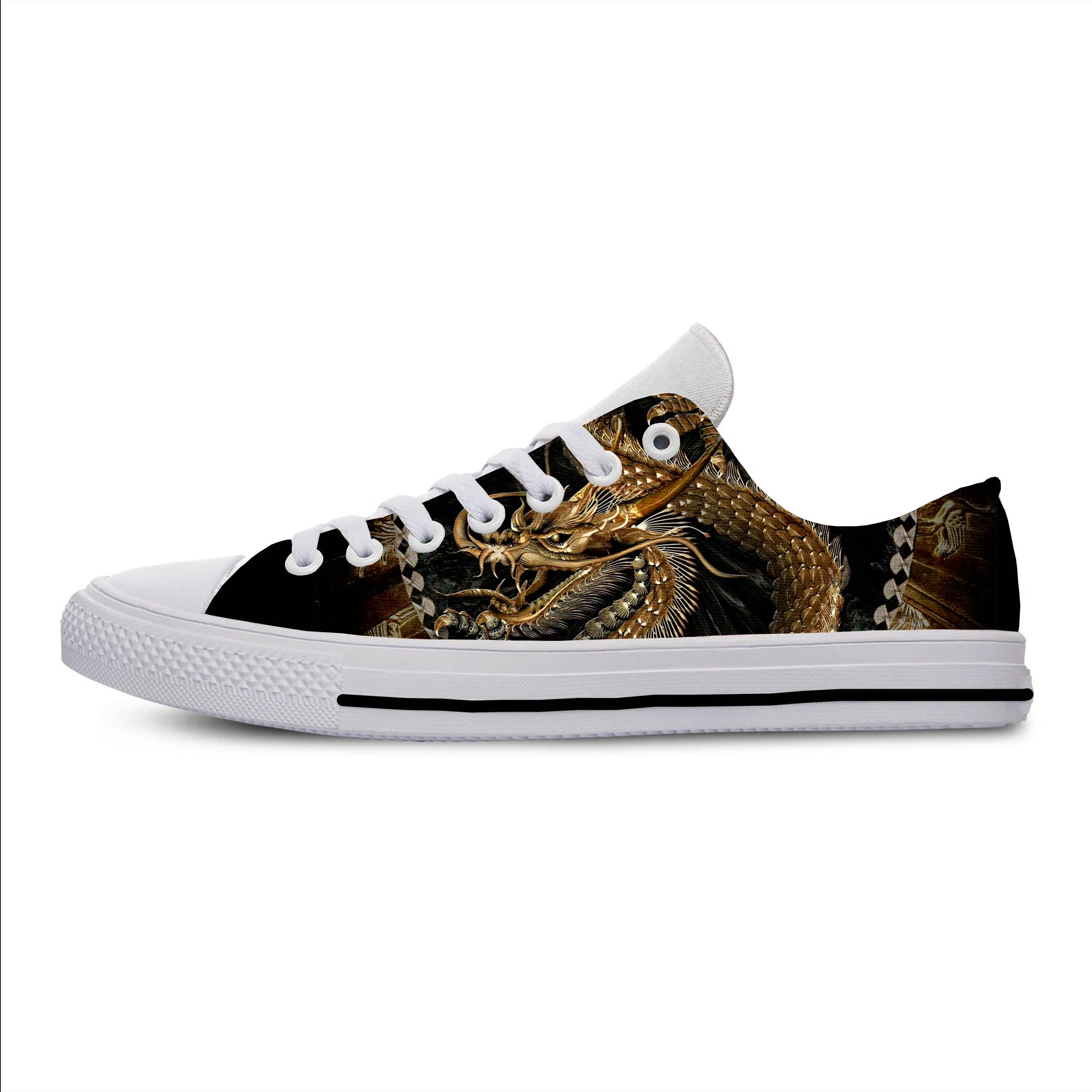 Women'S Fashion Business Casual - Heiße Sommer-Sneaker mit goldenem chinesischem Drachen-Design