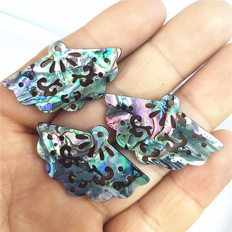Women Fashion Nz - 4 Stück Fanschalen aus Abalone-Muschelmaterial für