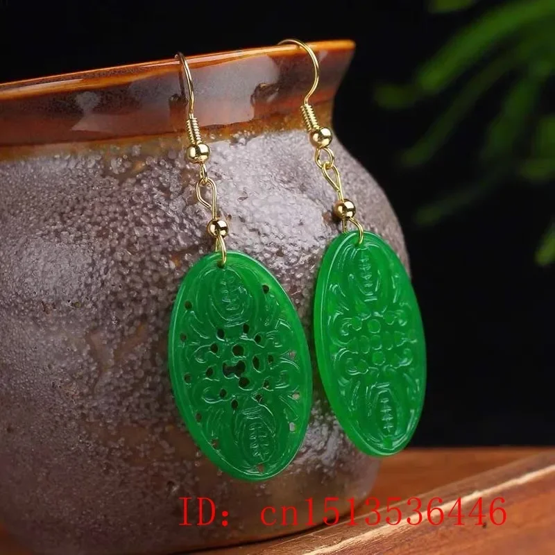 Women Fashion Jewellery - Original natürliche grüne Jade Smaragd Fledermaus