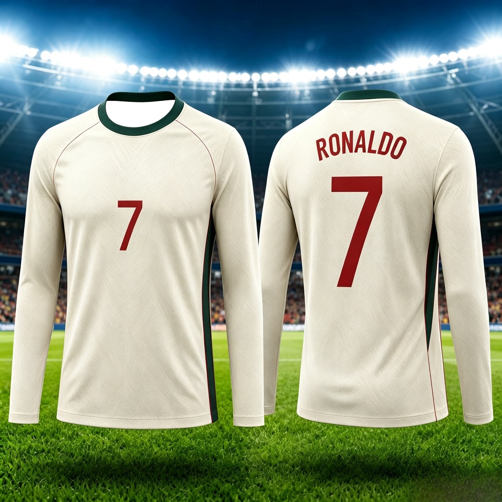 Women'S Fashion Portugal - Neues Portugal-Stil Fußballtrikot Nr. 7 Bedrucktes