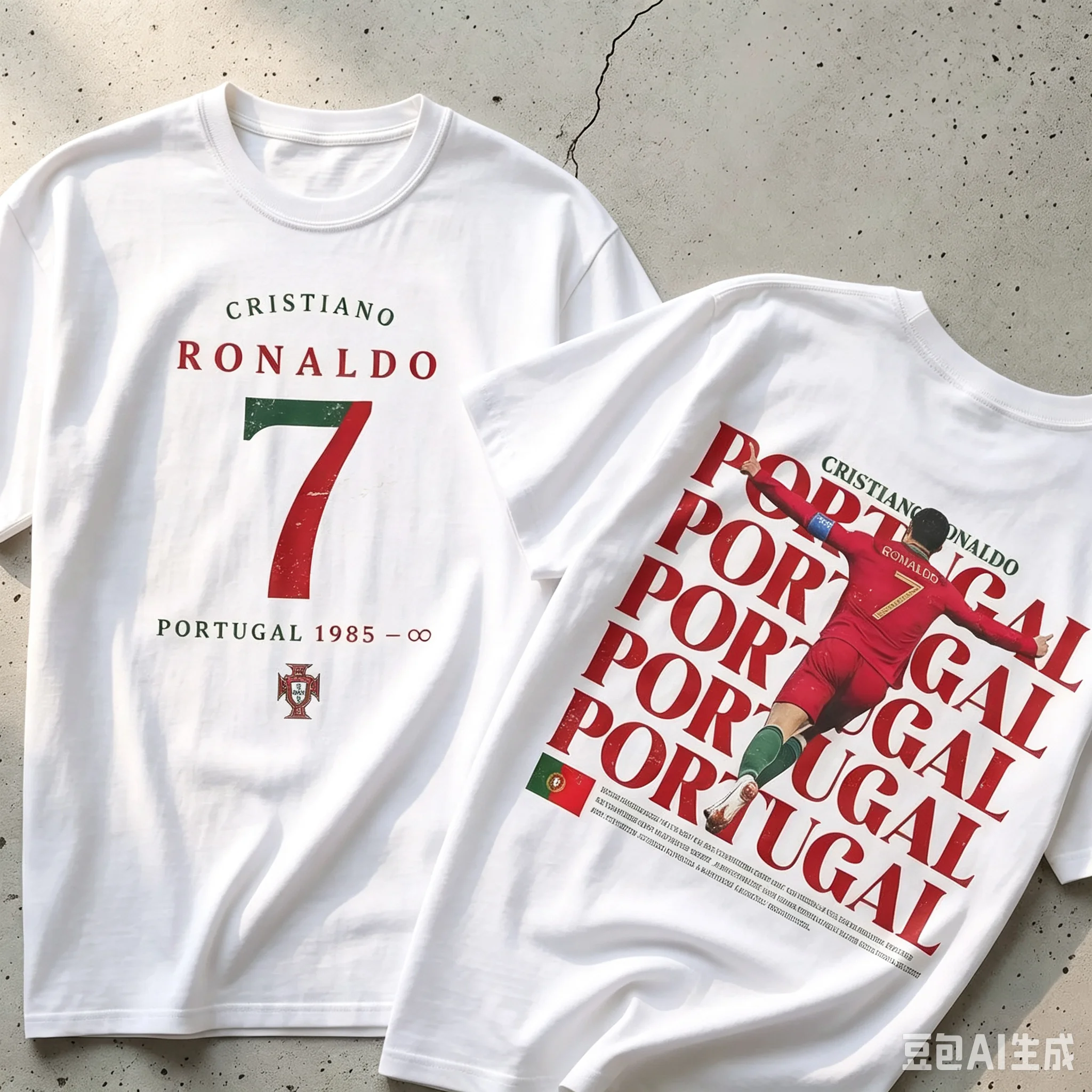 CR7 Fußball-Grafik T-Shirt Por – Women'S Fashion Portugal Bewertung und Preis