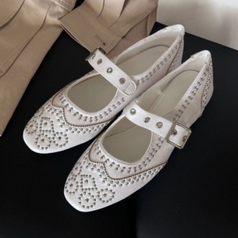 Retro Niet Schnalle Design Woh – Women'S Fashion Brand Shoes Bewertung und Preis