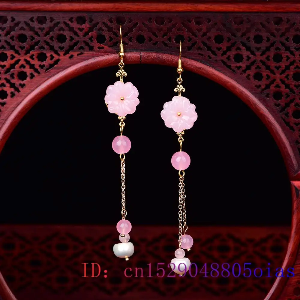 Rosa Jade Blumen Ohrringe Chal – Women Fashion Jewellery Bewertung und Preis