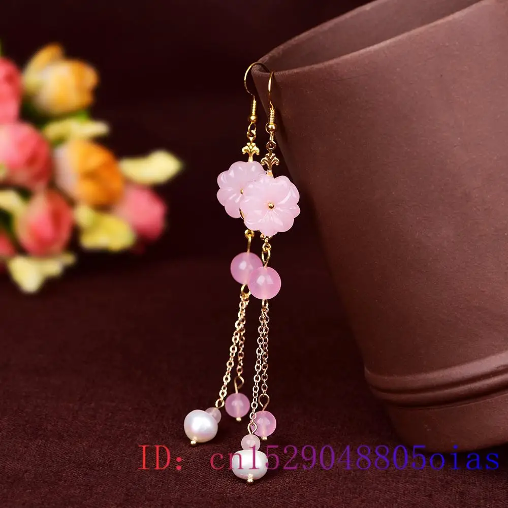 Rosa Jade Blumen Ohrringe Chal – Women Fashion Jewellery Bewertung und Preis