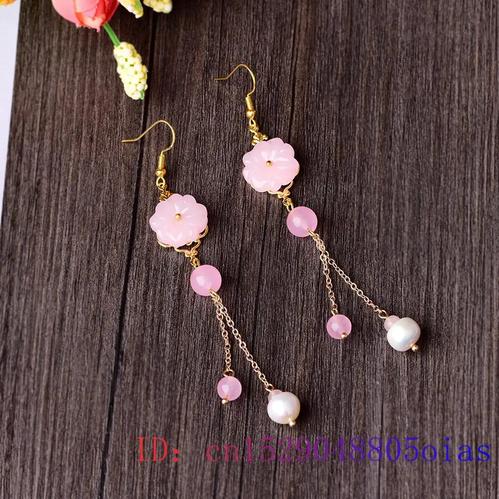 Rosa Jade Blumen Ohrringe Chal – Women Fashion Jewellery Bewertung und Preis