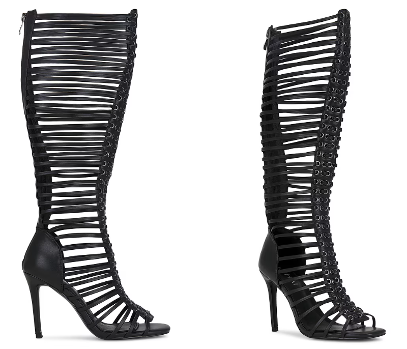 Damen Schwarze Riemchen-Stiefe – Women'S Fashion Boots Bewertung und Preis