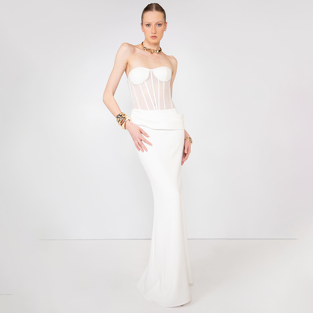 Sexy Durchsichtiges Fischgräte – Women Fashion Dress Names Bewertung und Preis