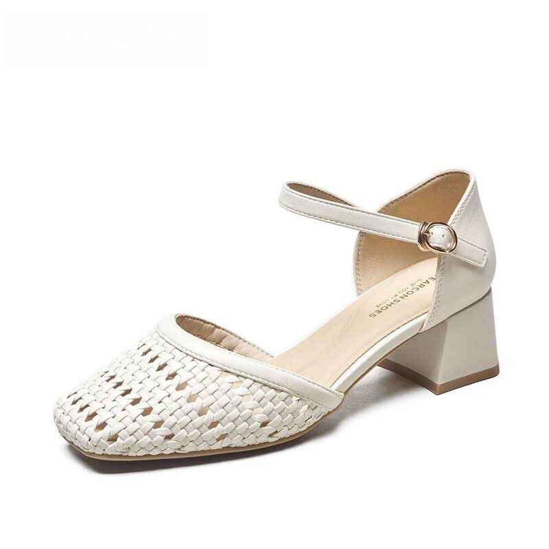 Modische gewebte, hohle, klobi – Women'S Fashion Brand Shoes Bewertung und Preis