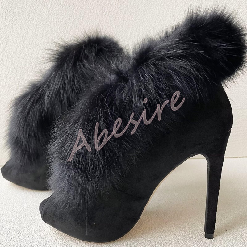 Herbst Wildleder Open-Toe Nack – Women'S Fashion Boots Bewertung und Preis