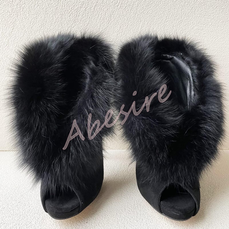 Herbst Wildleder Open-Toe Nack – Women'S Fashion Boots Bewertung und Preis