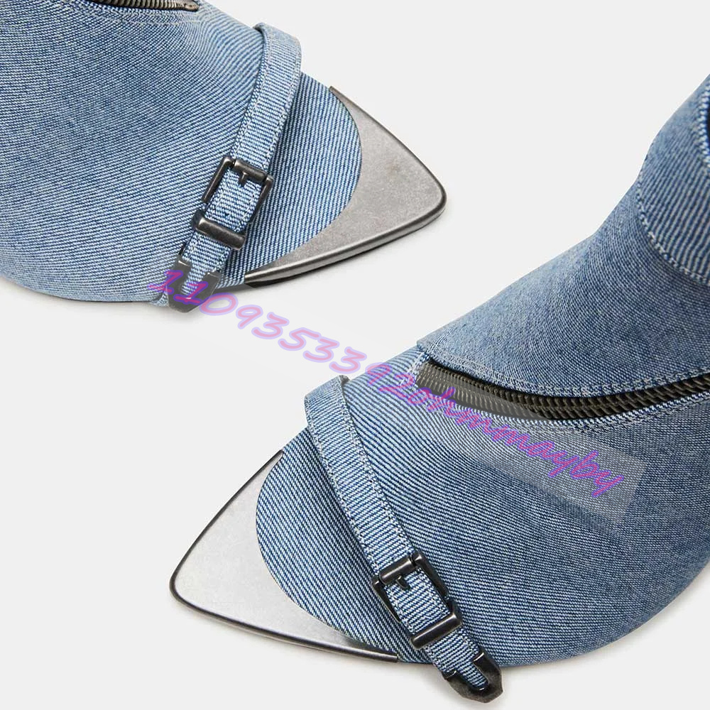 Sommerliche blaue Denim-Stiefe – Women'S Fashion Boots Bewertung und Preis