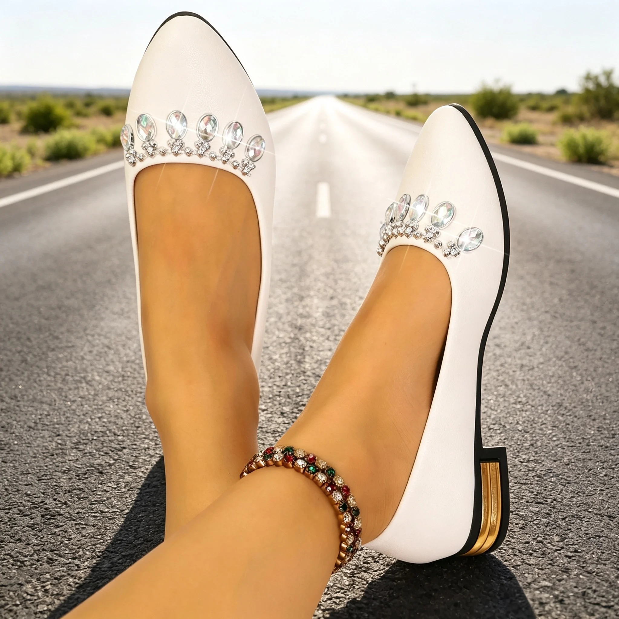 Damen Flache Schuhe mit Spitze – Women Fashion Show Bewertung und Preis