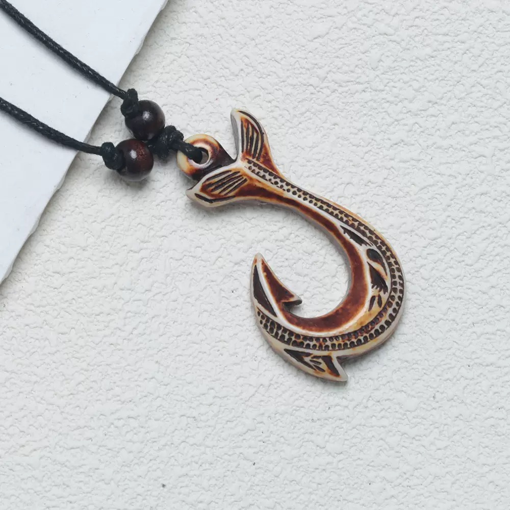 NZ Maori Fischhaken-Anhänger-H – Women Fashion Nz Bewertung und Preis