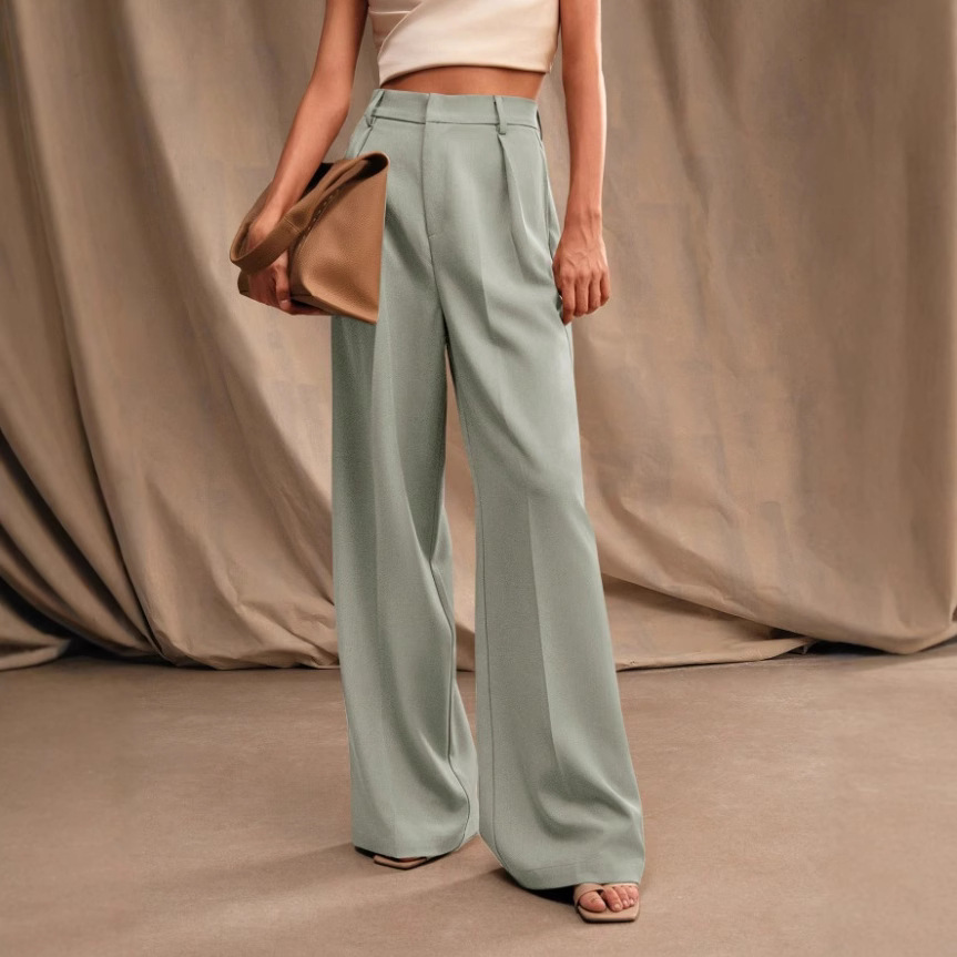 Lässige, drapierte, weite Hose – Women'S Fashion Business Casual Bewertung und Preis