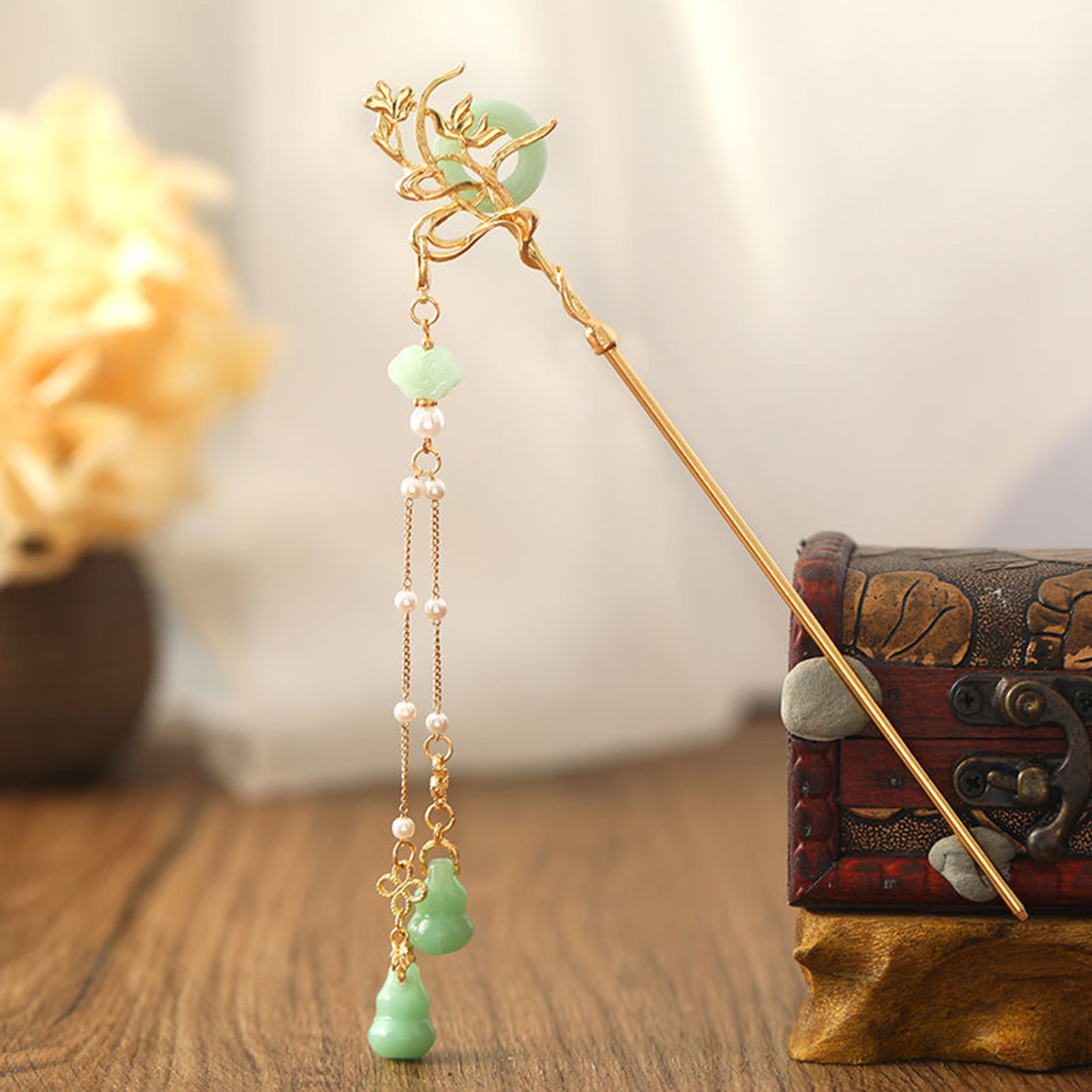 Chinesischen Stil Glas Haarnad – Women Fashion Jewellery Bewertung und Preis