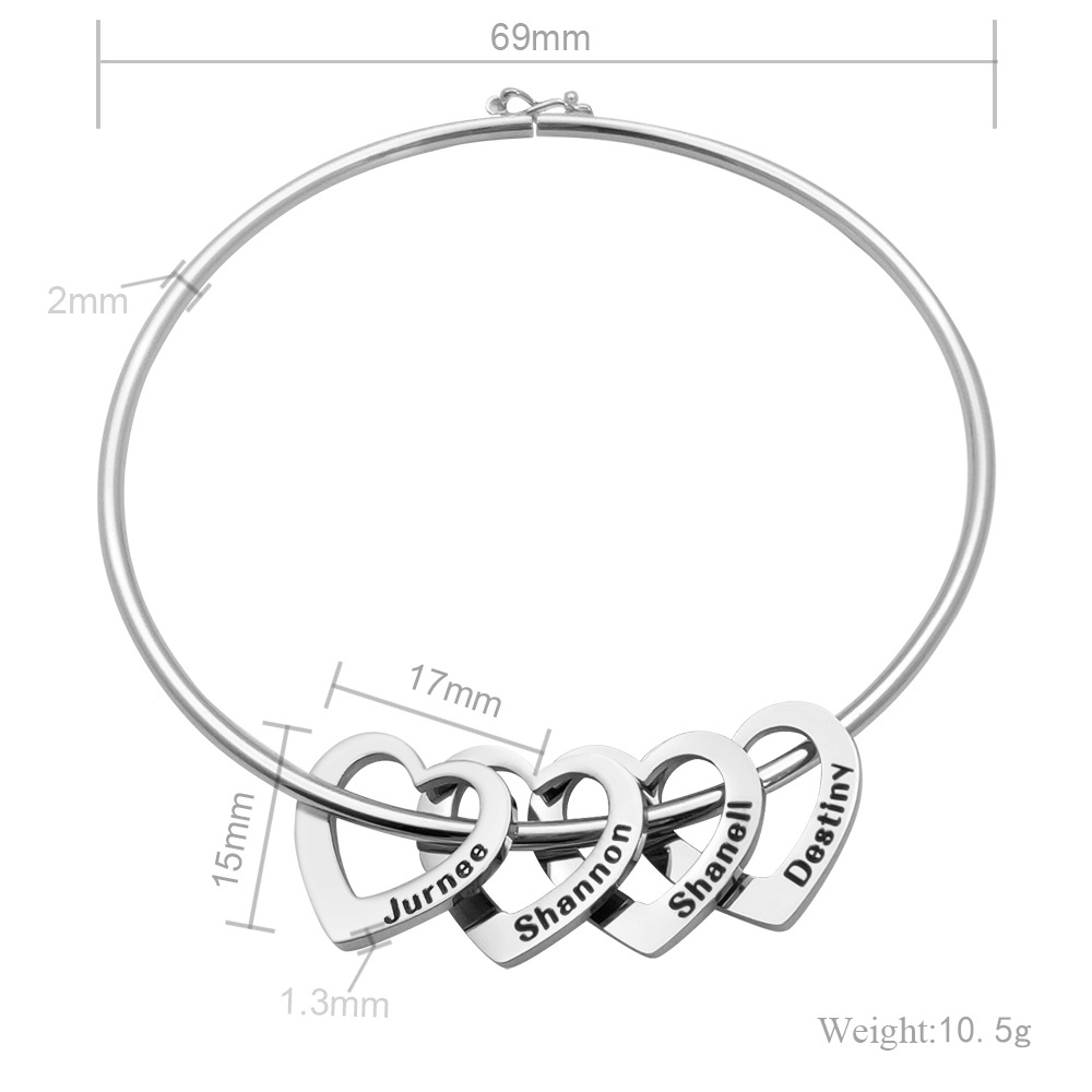Personalisiertes Herz-Charm-Ar – Women Fashion Name Ideas Bewertung und Preis