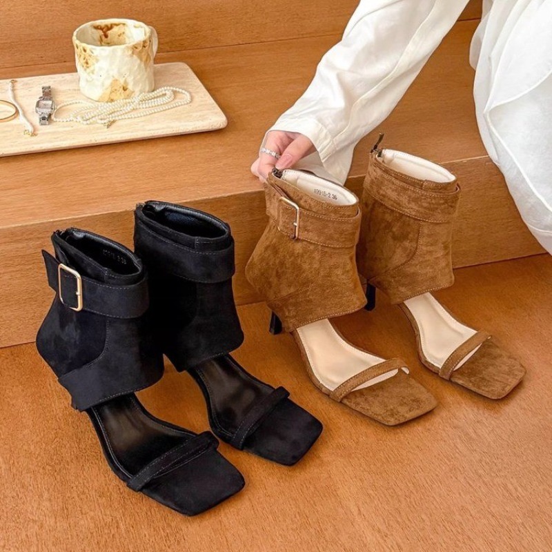 Retro Sommer Neue Quadratische – Women'S Fashion Boots Bewertung und Preis